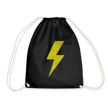 Season 18 Holly's Lightning T Shirt - Drawstring Bag - black - Front