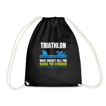Requin de natation triathlon - Sac de sport léger - noir - Devant