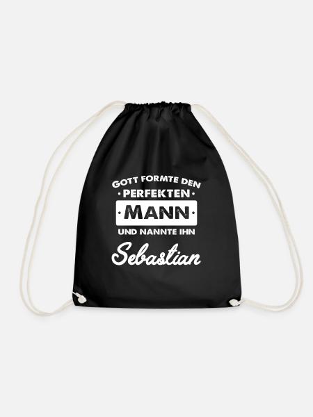 Sebastian - Drawstring Bag - black