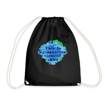 Cadeau, idée cadeau, aquarium, aquariums, aquariums - Sac de sport léger - noir - Devant