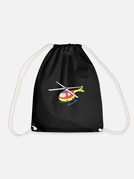 Helicopter - Turnbeutel - Schwarz