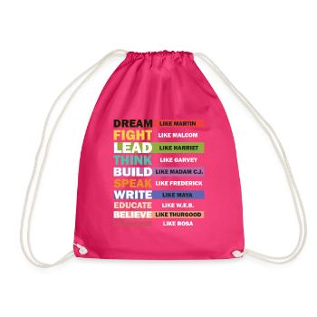 Black Lives Matter - Black Leaders Text Design - Turnbeutel - Fuchsia - Vorne