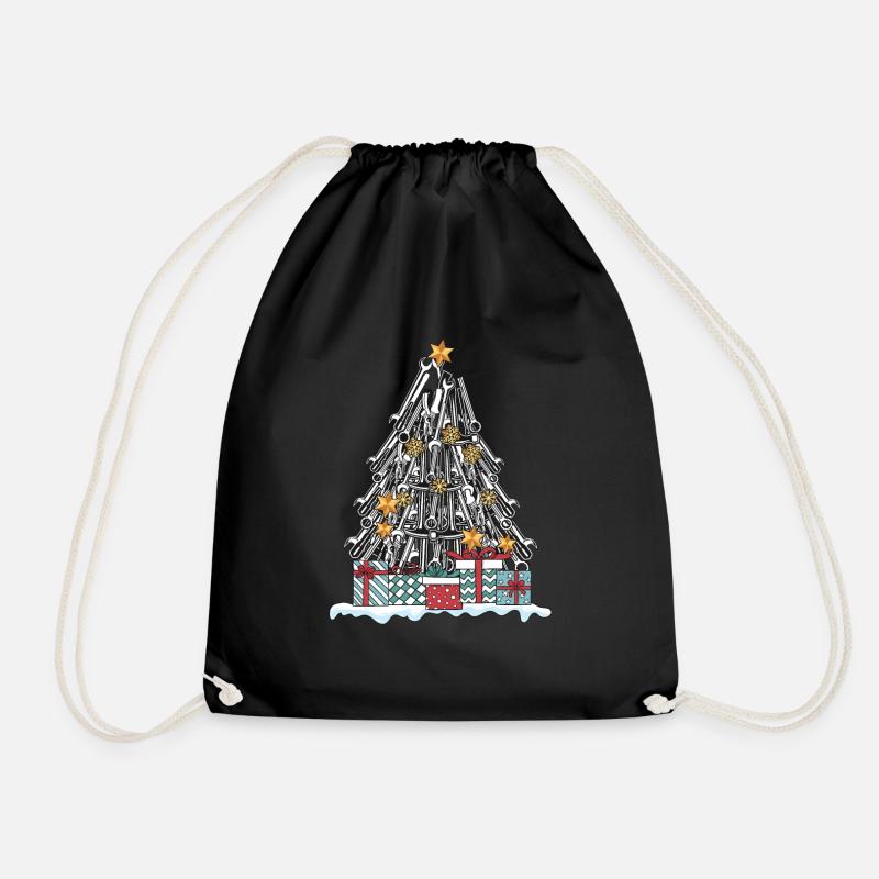 Handwerker Mechaniker Tools Weihnachten Geschenk - Turnbeutel - Schwarz