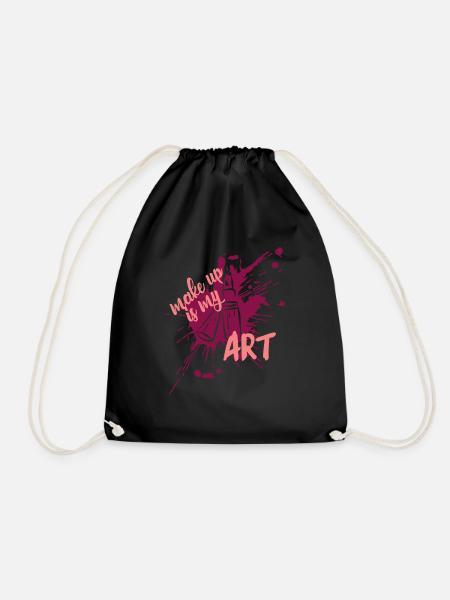 Make-up Artist Visagist Schminken Beauty Geschenk - Turnbeutel - Schwarz