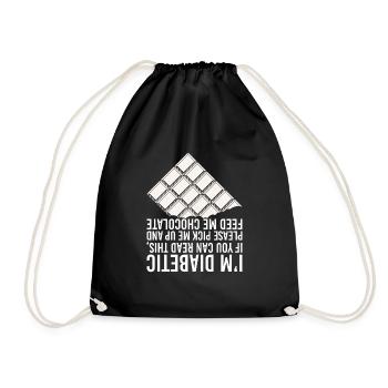 Diabète - Sac de sport léger - noir - Devant