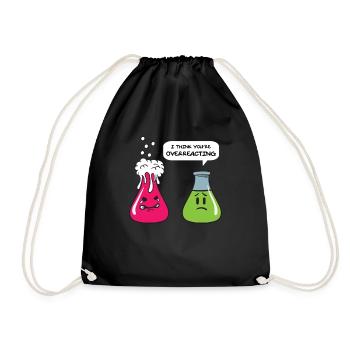 Chimie Biologie Chimie Cadeau de Réagir - Sac de sport léger - noir - Devant