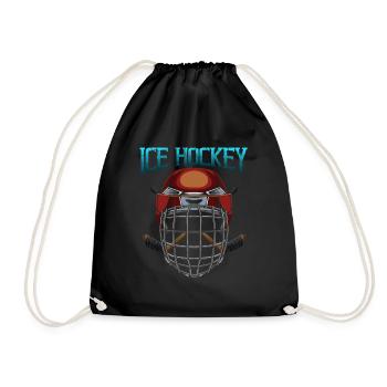Ice Hockey - Turnbeutel - Schwarz - Vorne
