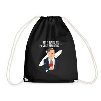 Reporter Journalist - Drawstring Bag - black - Front