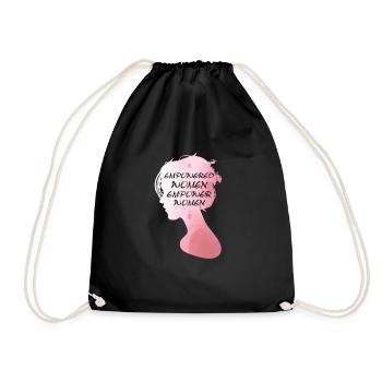 Empowered Women Empower Women - Frauenpower Design - Turnbeutel - Schwarz - Vorne