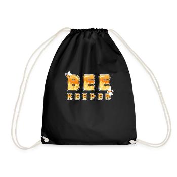 Apiculteur en nid d'abeille - Sac de sport léger - noir - Devant