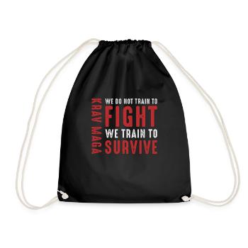Défense du Krav Maga - Sac de sport léger - noir - Devant