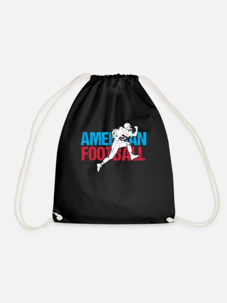 AMERICAN FOOTBALL - Drawstring Bag - black