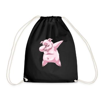 Dabbing Pig Piggy Dab Dance - Sac de sport léger - noir - Devant