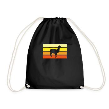lama - Drawstring Bag - black - Front