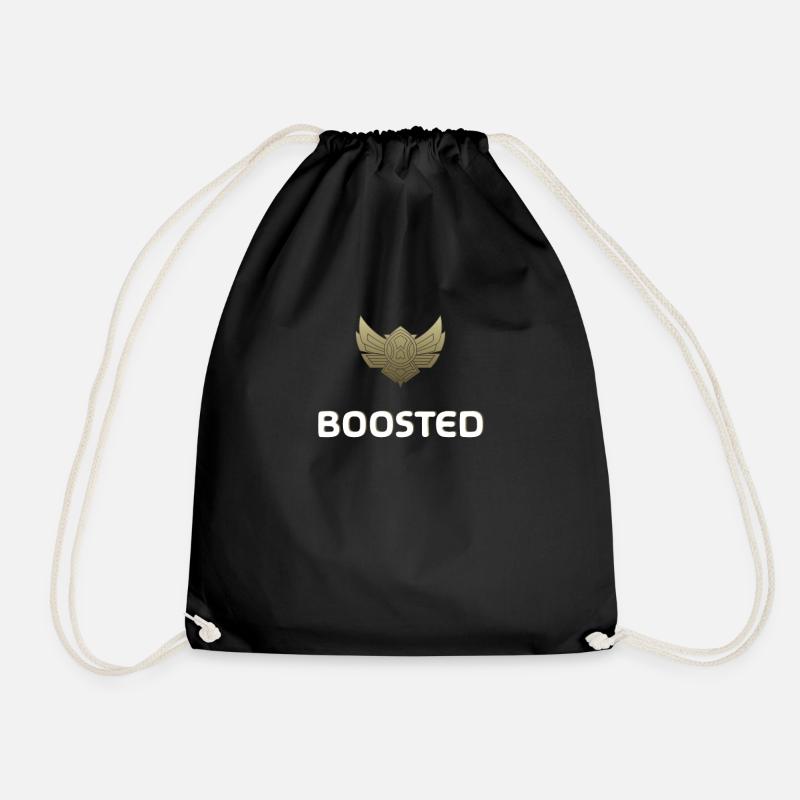 Boosted Icon - Merch of Legends - Drawstring Bag - black