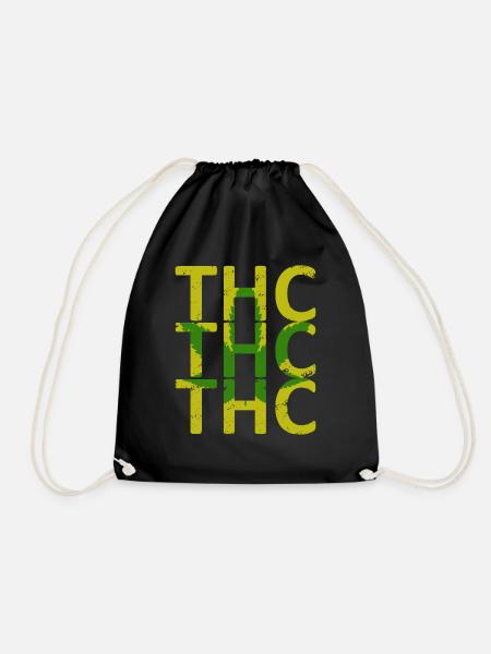 Weed THC - Turnbeutel - Schwarz