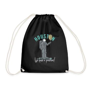 Houston We Have a Problem Geschenkidee - Sac de sport léger - noir - Devant