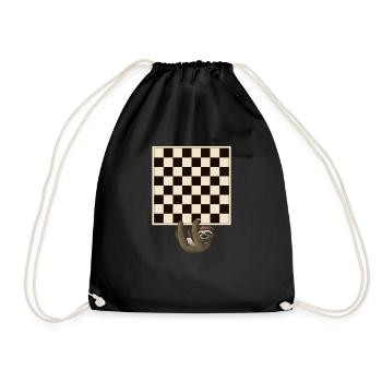 Échiquier Joueur d'échecs Joueur d'échecs Cadeau - Sac de sport léger - noir - Devant