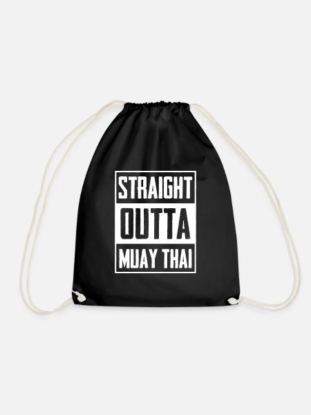 Muay Thai Combat Sports - Drawstring Bag - black