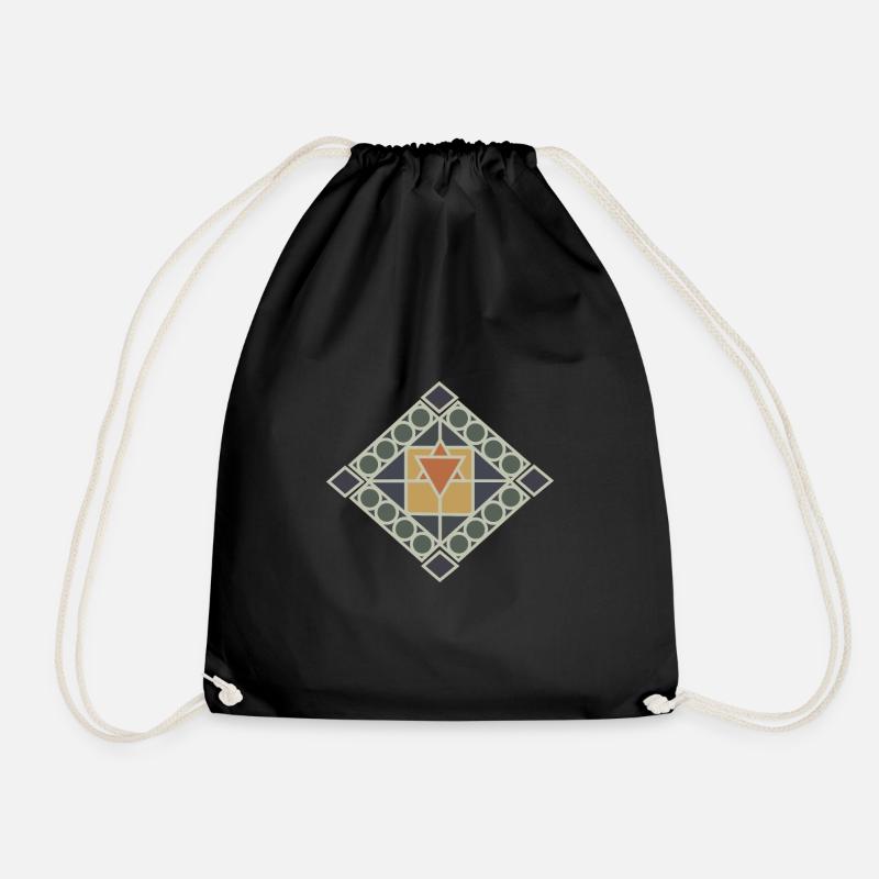 Symbolik Azteken Maya Eingeboren Pyramide Geschenk - Turnbeutel - Schwarz