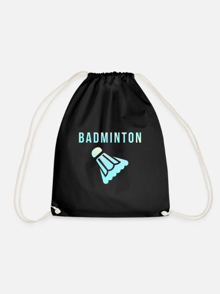 Badminton badminton - Drawstring Bag - black