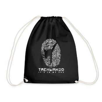 Taekwondo DNA Karate - Drawstring Bag - black - Front