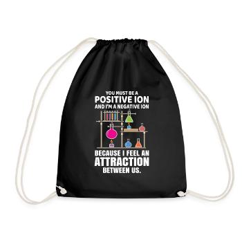 Chemie Anmache Lustig Witz Wissenschaft Geschenk - Turnbeutel - Schwarz - Vorne