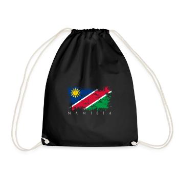 Namibia Africa Flag Flag People State Pride Country - Drawstring Bag - black - Front