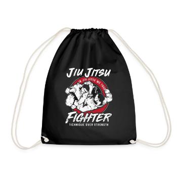 Jui Jitsu Kämpfer - Turnbeutel - Schwarz - Vorne