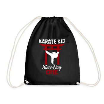 Karate Kid Fighter Gift - Drawstring Bag - black - Front