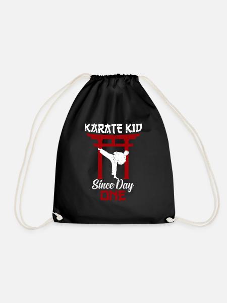 Karate Kids fighters - Drawstring Bag - black