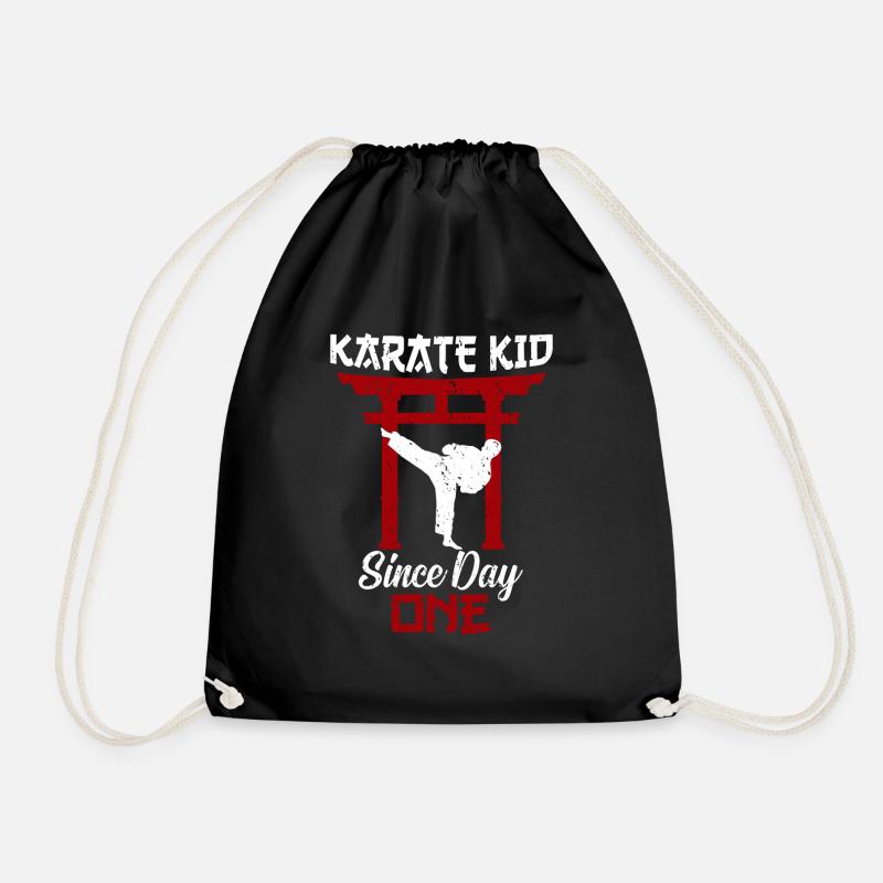 Karate Kids fighters - Drawstring Bag - black