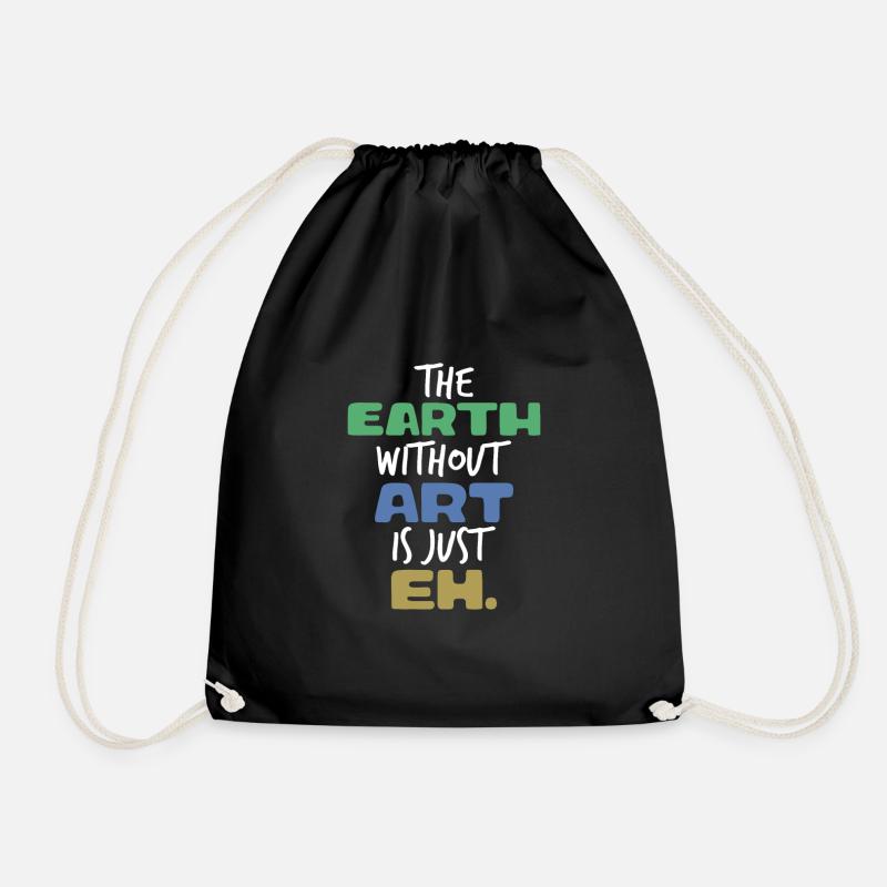 ART - Drawstring Bag - black
