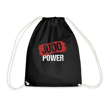 Judo power - Drawstring Bag - black - Front