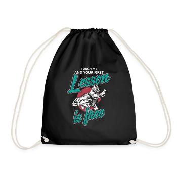 Judo fight hour - Drawstring Bag - black - Front