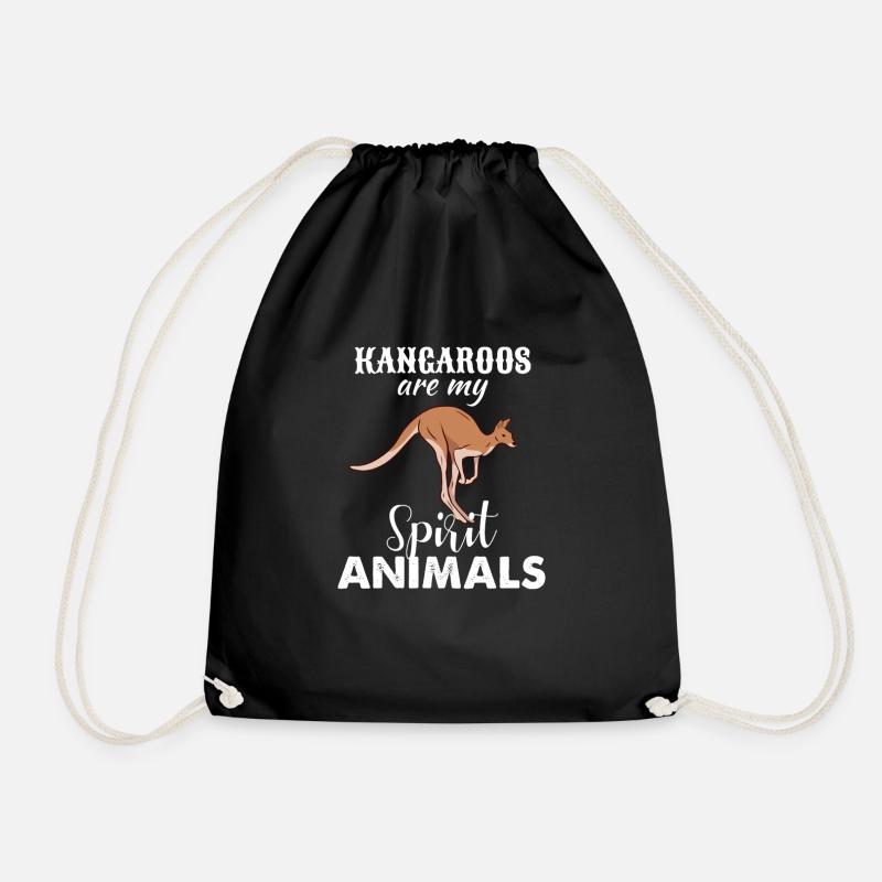 Känguru - Turnbeutel - Schwarz