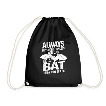 Chauves-souris mammifères nocturnes - Sac de sport léger - noir - Devant