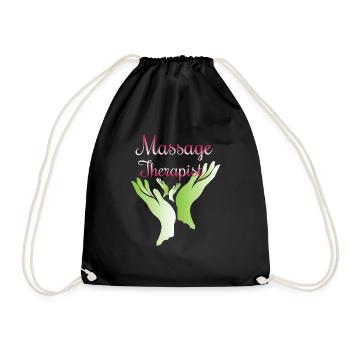 Massage thérapeute masseur masseuse masseuse - Sac de sport léger - noir - Devant