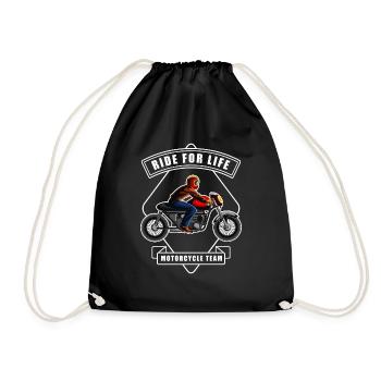 Street Biker Ride For Life Idée cadeau - Sac de sport léger - noir - Devant