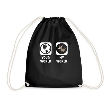 Donkey - Drawstring Bag - black - Front
