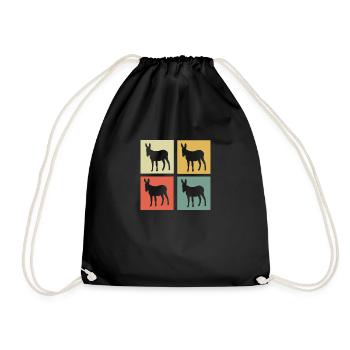 Donkey - Drawstring Bag - black - Front