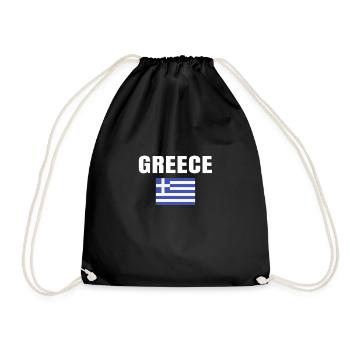 Cadeau De La Grèce Avec Le Drapeau Grec Pour Hellas Hommes Femmes - Sac de sport léger - noir - Devant