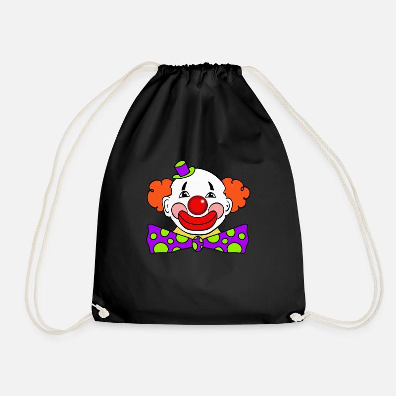 Clown - Turnbeutel - Schwarz
