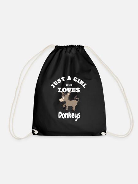 Donkey - Drawstring Bag - black