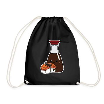 Bouteille De Sauce De Sushi Et De Soja Japon Funny Gift - Sac de sport léger - noir - Devant