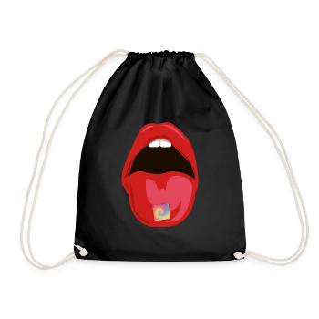Acid LSD psychedelic drugs - Drawstring Bag - black - Front