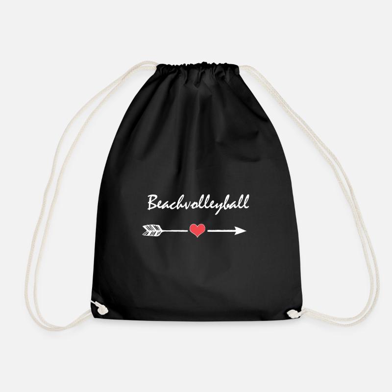 Beachvolleyball - Turnbeutel - Schwarz