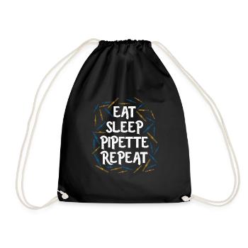 Biology research - Drawstring Bag - black - Front
