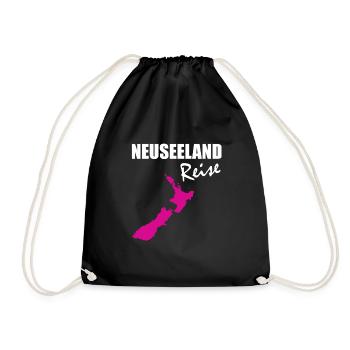 Neuseeland - Turnbeutel - Schwarz - Vorne