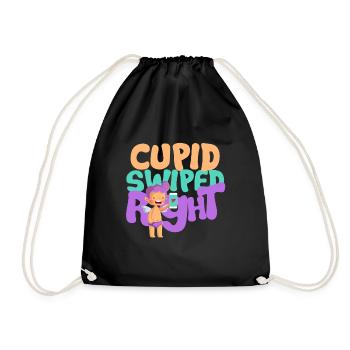 Valentine Love Love Hugging Couple Embrasser Coeur - Sac de sport léger - noir - Devant